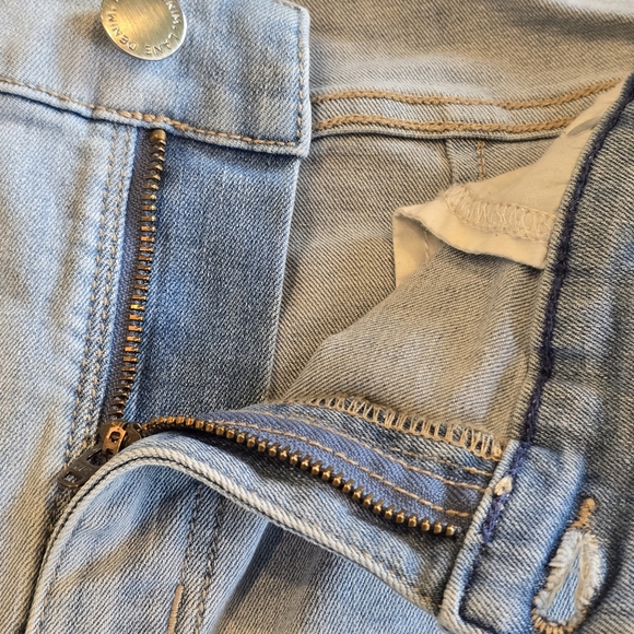 Lane Bryant Blue Denim Jeans Shorts High Rise Waist Womens Plus Size 16 - Picture 7 of 12